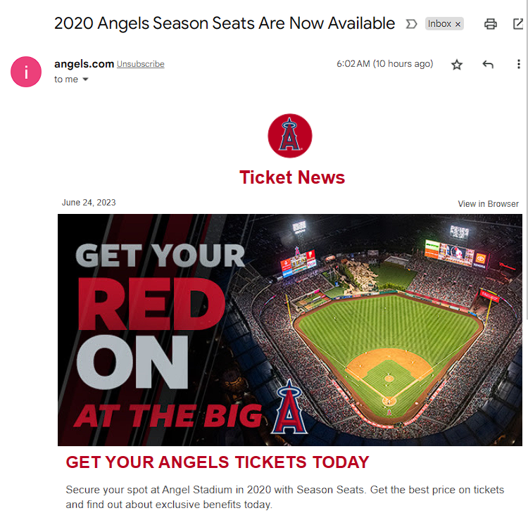 In case you were wondering if the Angels are just reusing the same things over and over again.