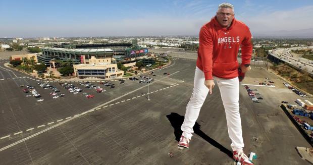 BREAKING: Angels announce that the Big A sign will be replaced by a 240 foot tall statue of manager Phil Nevin, whose head will light up red in case of an Angels victory