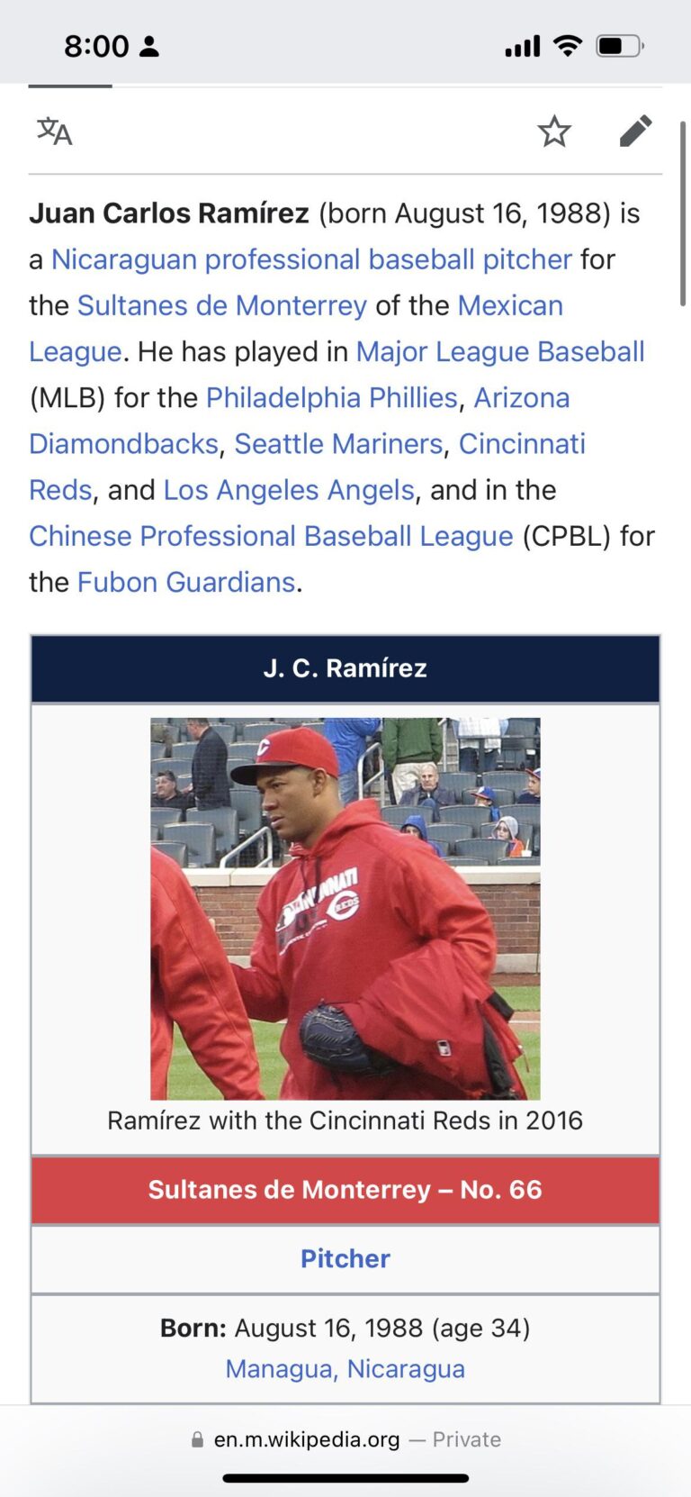 Remember JC Ramirez?