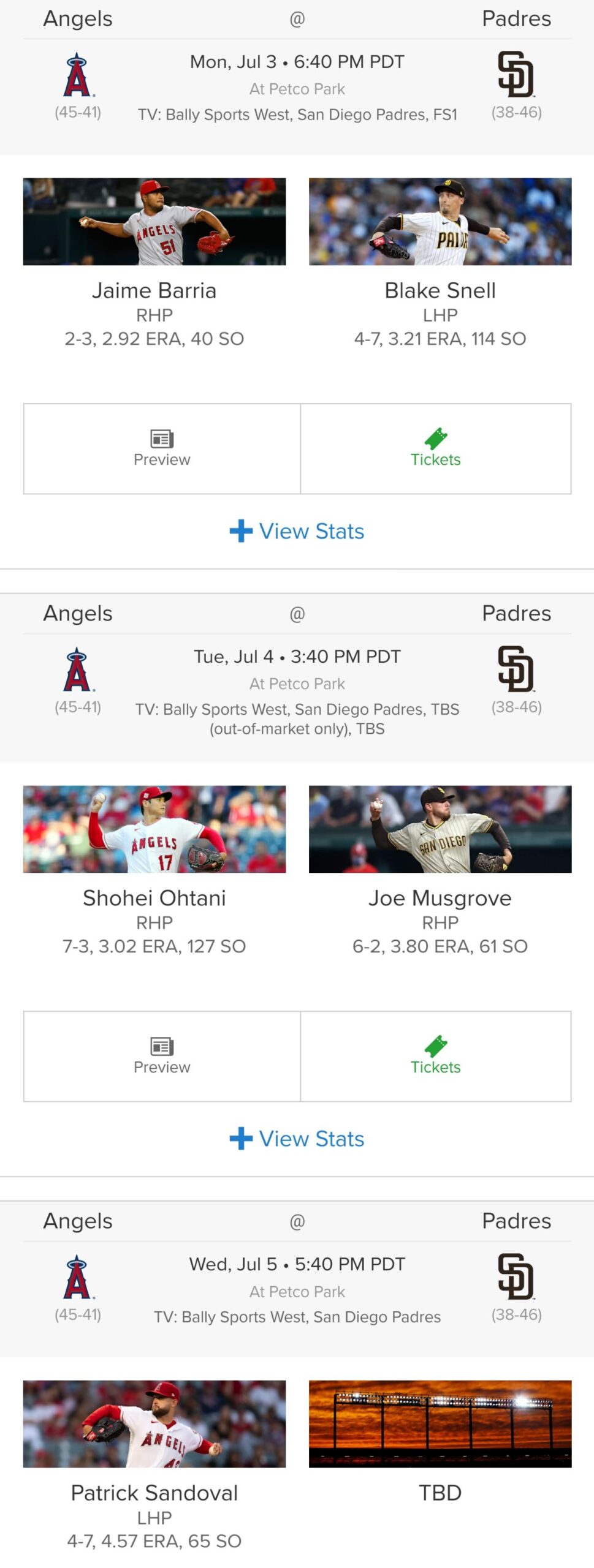 Here’s how our starting pitching stacks up against the Padres in our Holy War series