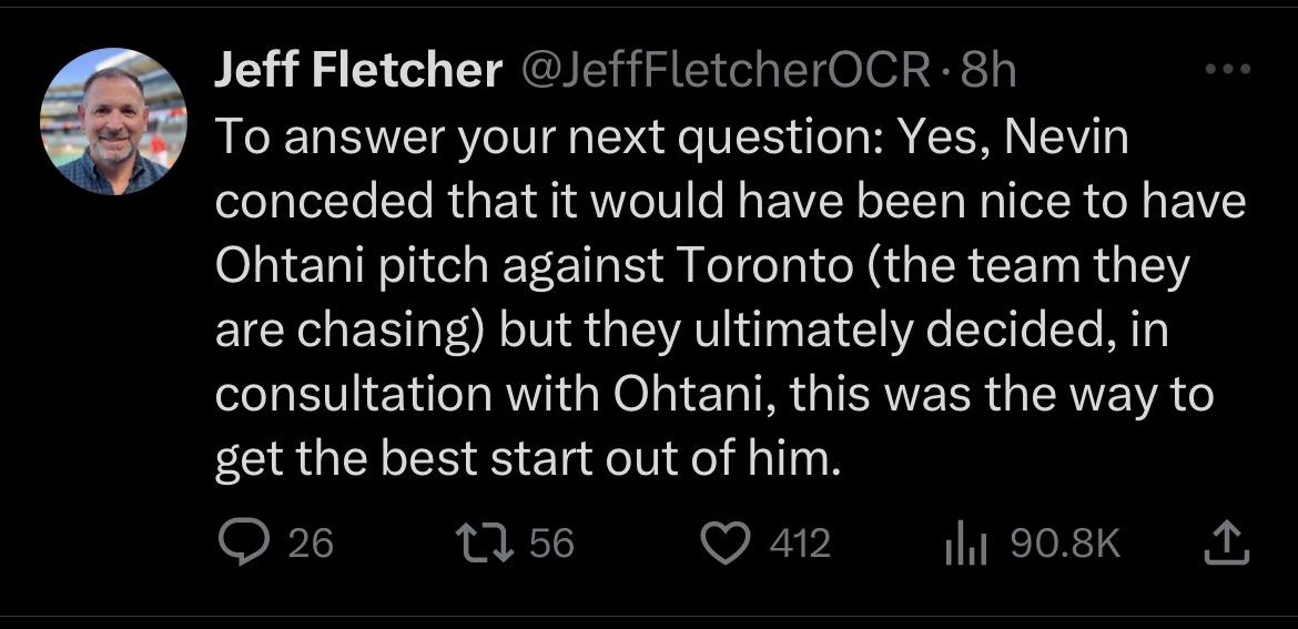 In hindsight, Nevin and Ohtani probably knew the trade was going through. Friday coincides with Giolito’s pitching schedule for next start date.