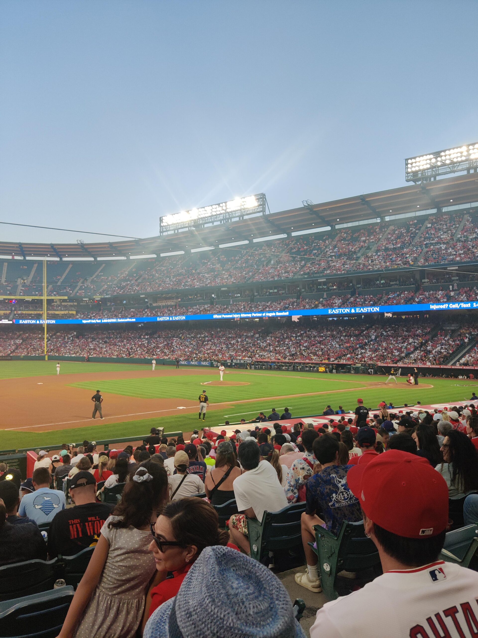 Perfect seats for an awesome game. Go Halos!