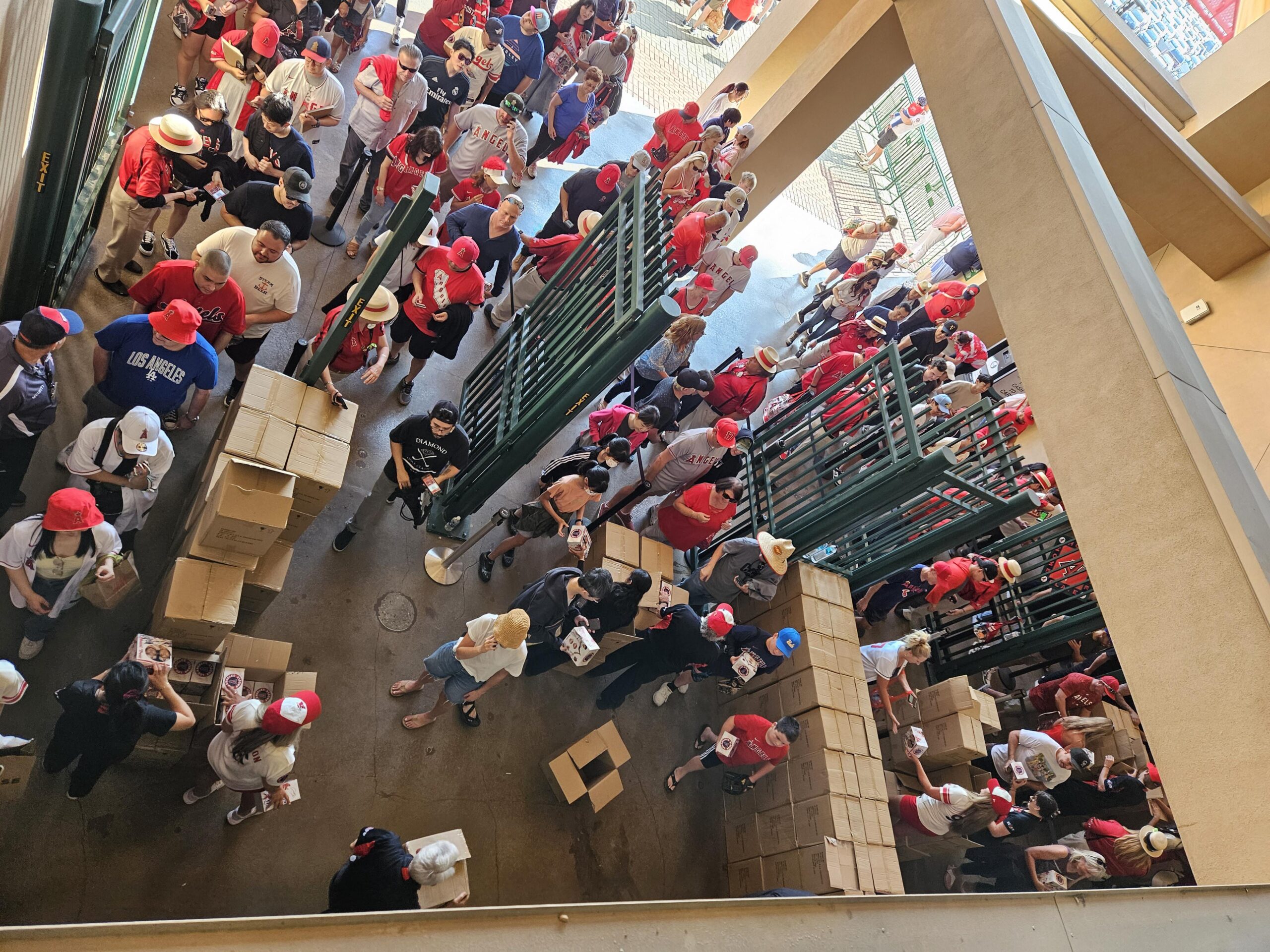 Main entrance one hour before the game