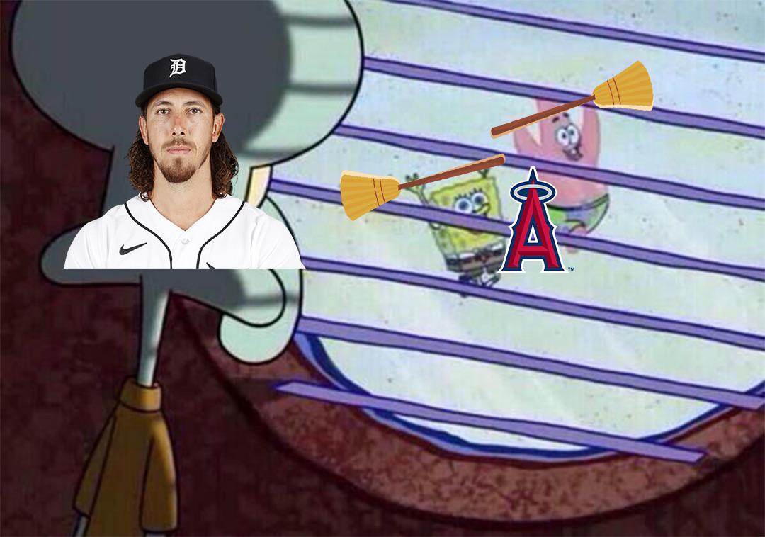 Lorenzen watching the Halos leave Detroit (Perry plz bring him home)