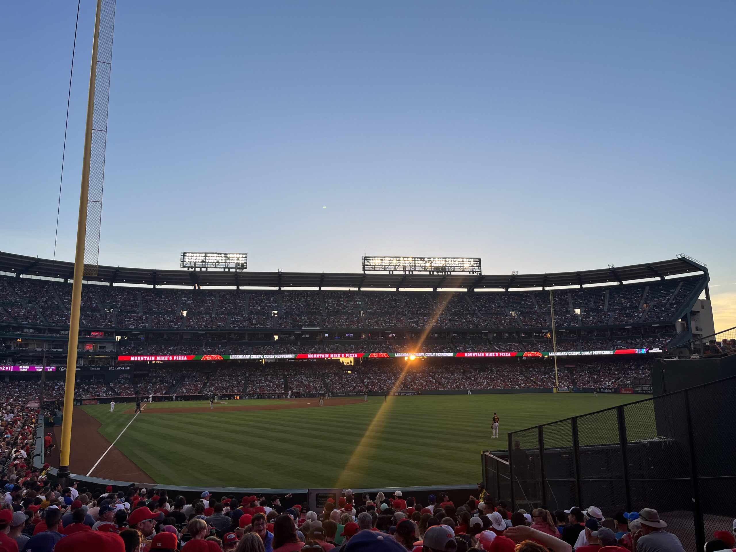 Nice lil sun dip shot from section 135 tonight