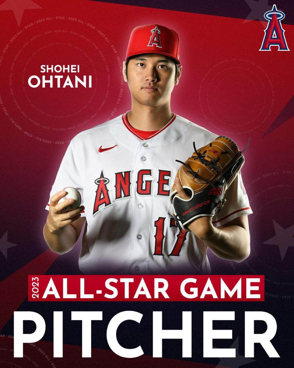 Congratulations to Shohei Ohtani on his selection to the 2023 A.L. All-Star team as a pitcher! Ohtani is the only player in MLB history to be selected to the All-Star Game as both a position player and pitcher, and has been selected at both positions for a third consecutive season!