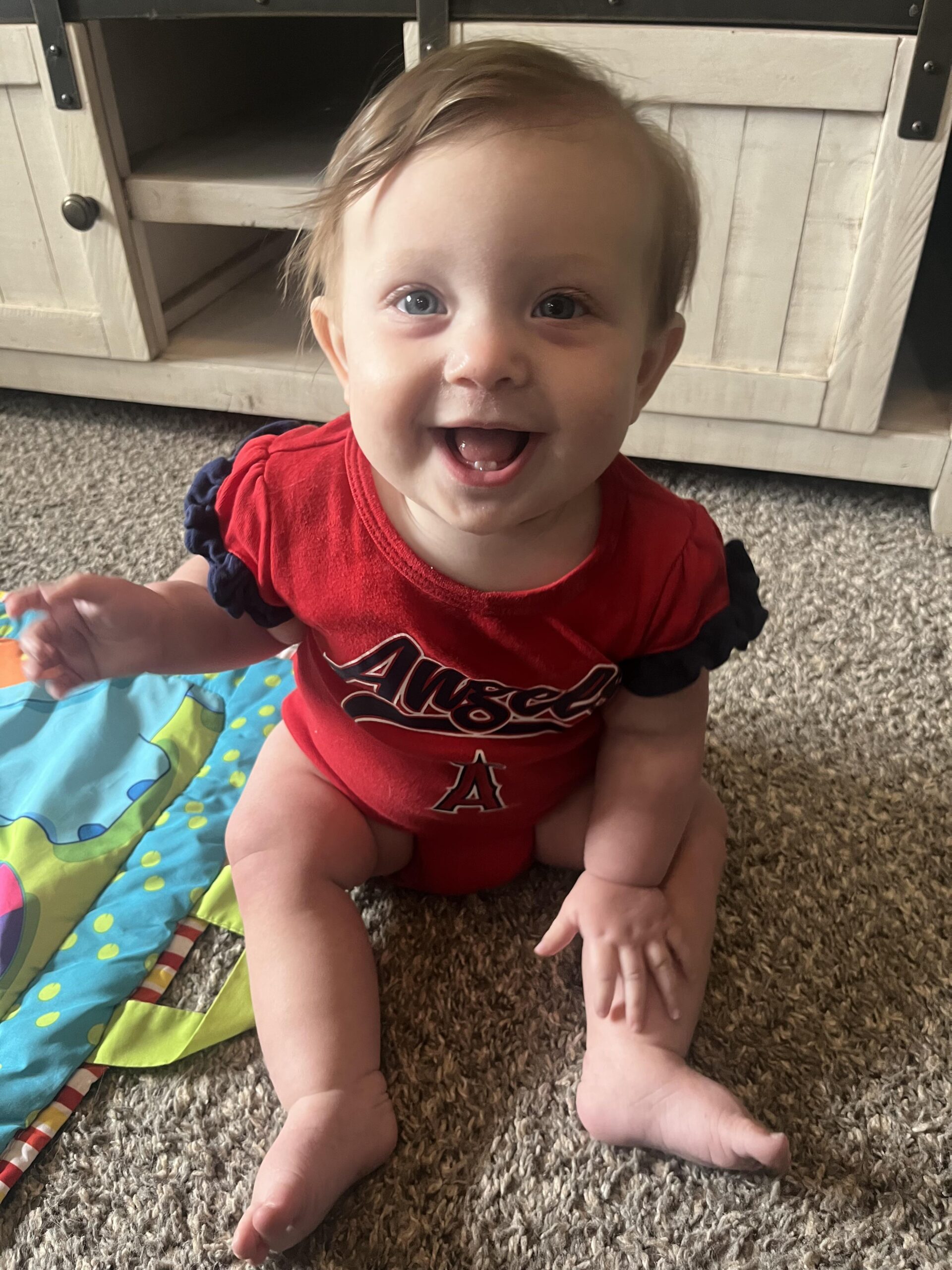 At home watching the double header with my little girl (big bro is at daycare rocking his Ohtani jersey).