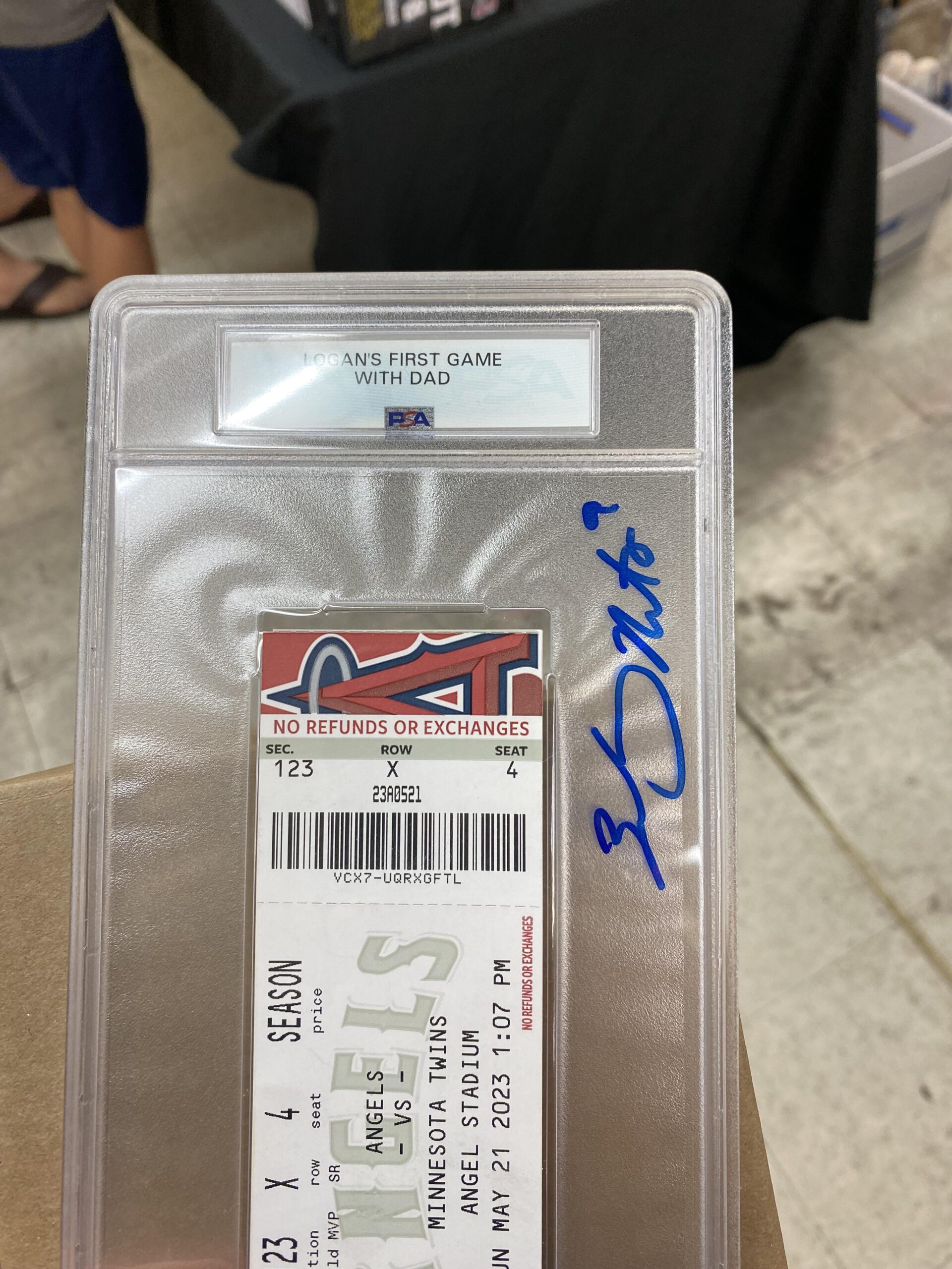 I had Neto sign my & my son’s slabbed ticket this morning.