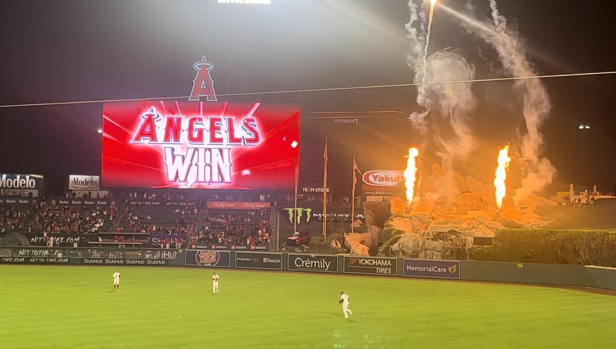 Seeing an Angels win in person always feels great, no matter how the season has gone. Go Angels!