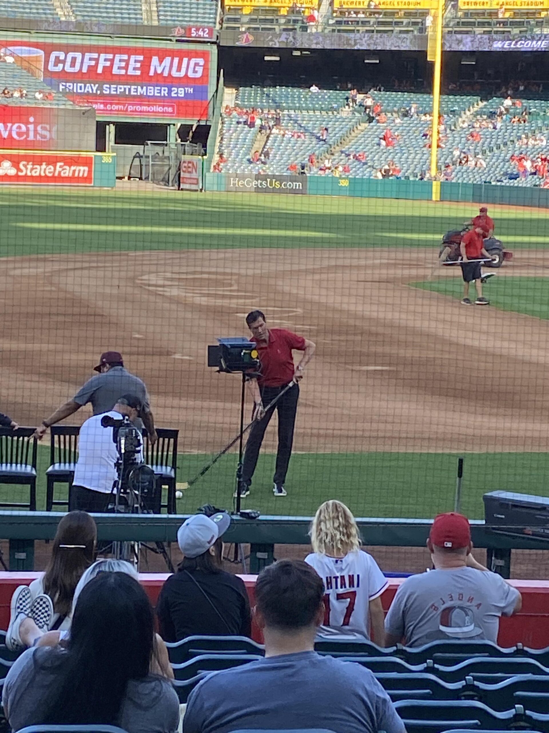 Gubi on Mike Trout Hockey Jersey night