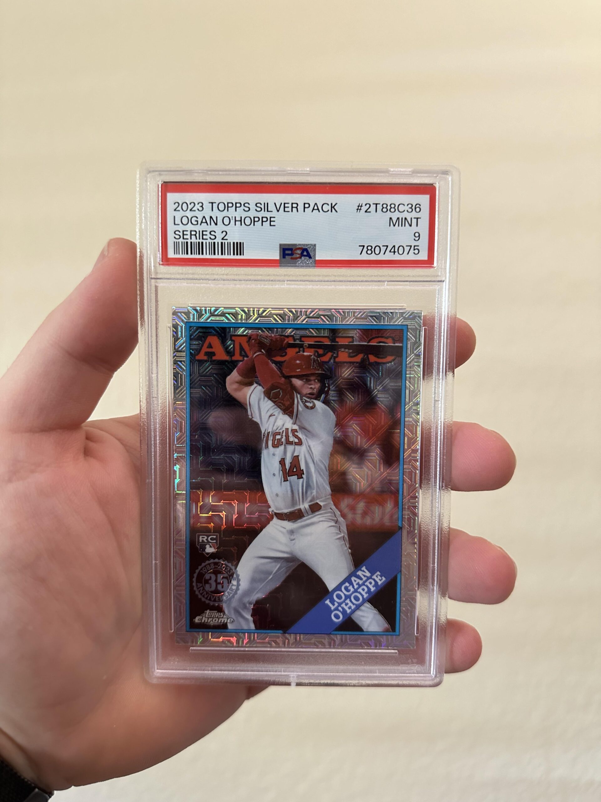 Got my first graded card. Looking forward to O’hoppe’s career!