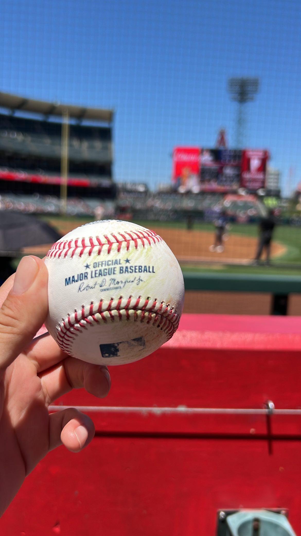 Just wanted to share a picture of a foul ball I got earlier this year at the Big A