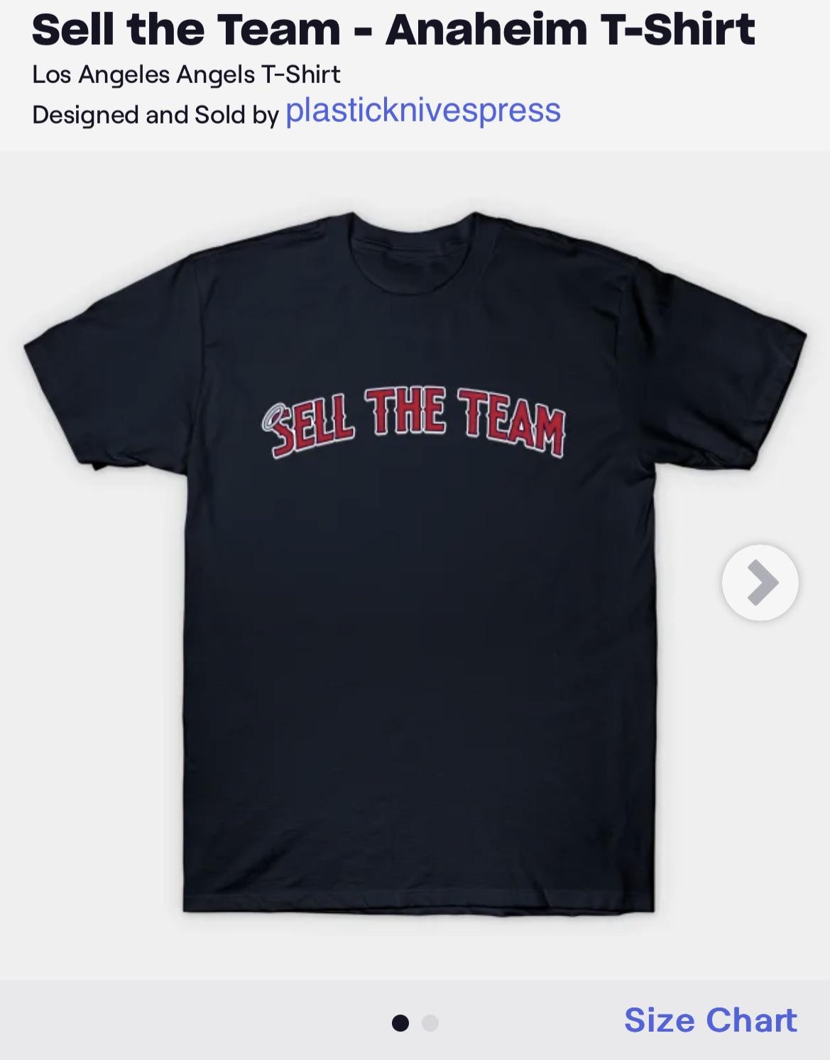 If you go on TeePublic, you can find “Sell The Team” shirts, sweaters, magnets, etc.