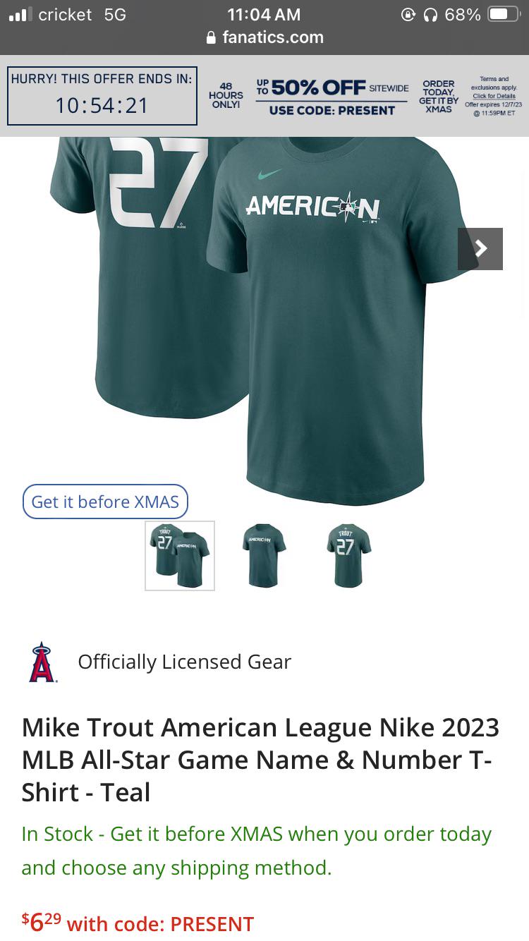 If you guys are in the market, Fanatics has this shirt for only  🤯