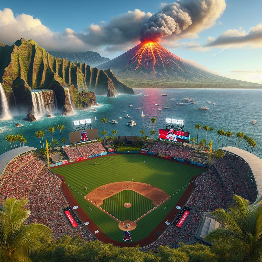 Angels considering move to Hawaii, Arte circulating stadium renders