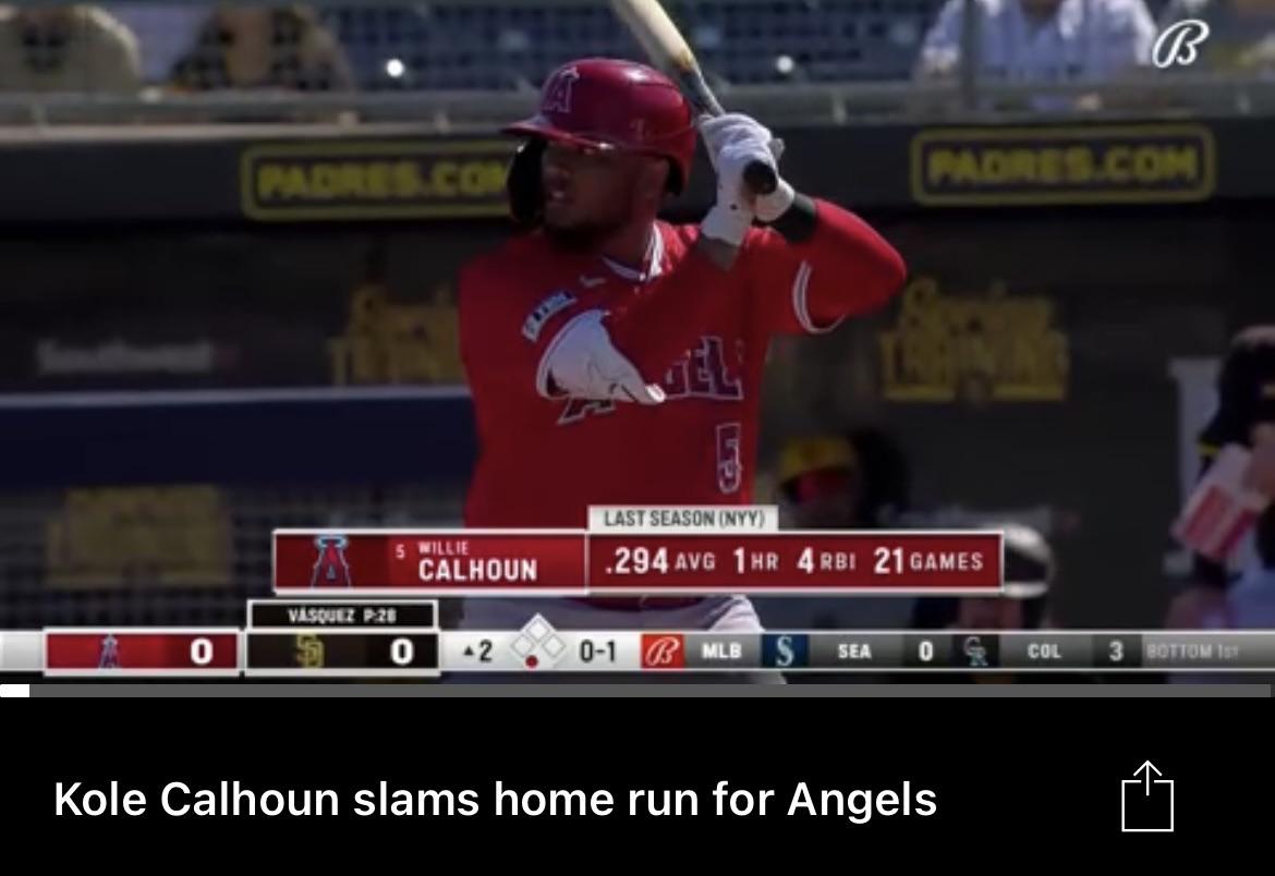 Kole Calhoun certainly looks different