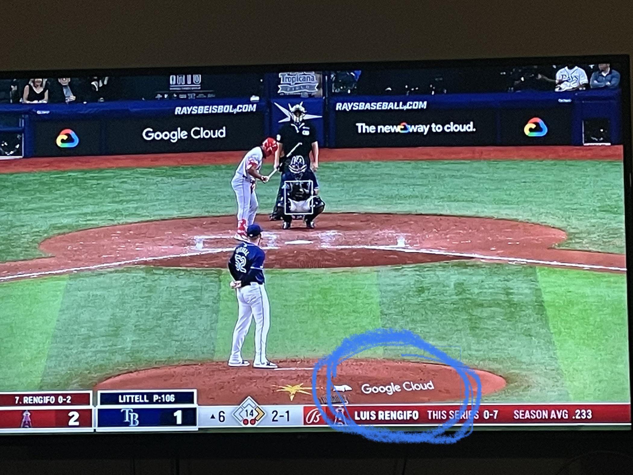 How long has on-field e-advertising been a thing in baseball?