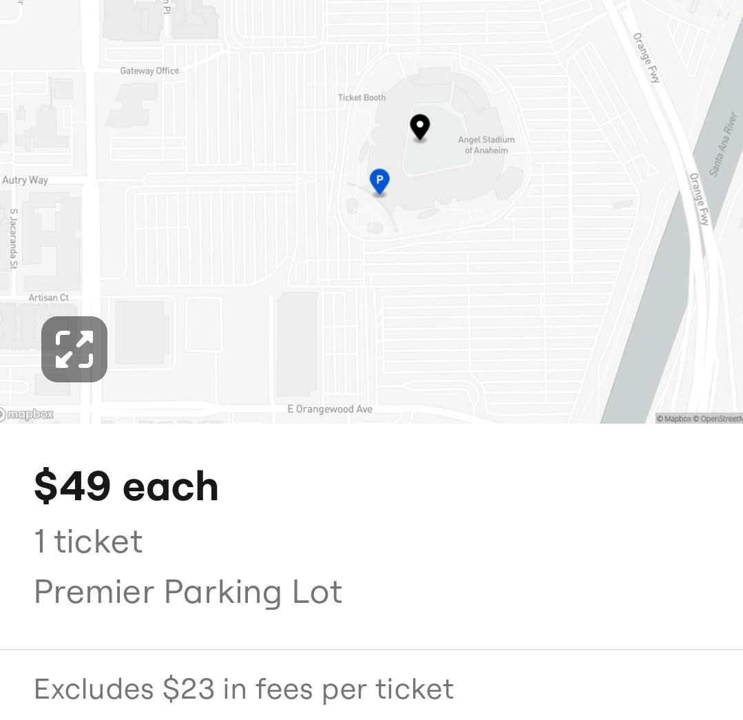 Tried to buy parking before today’s game.