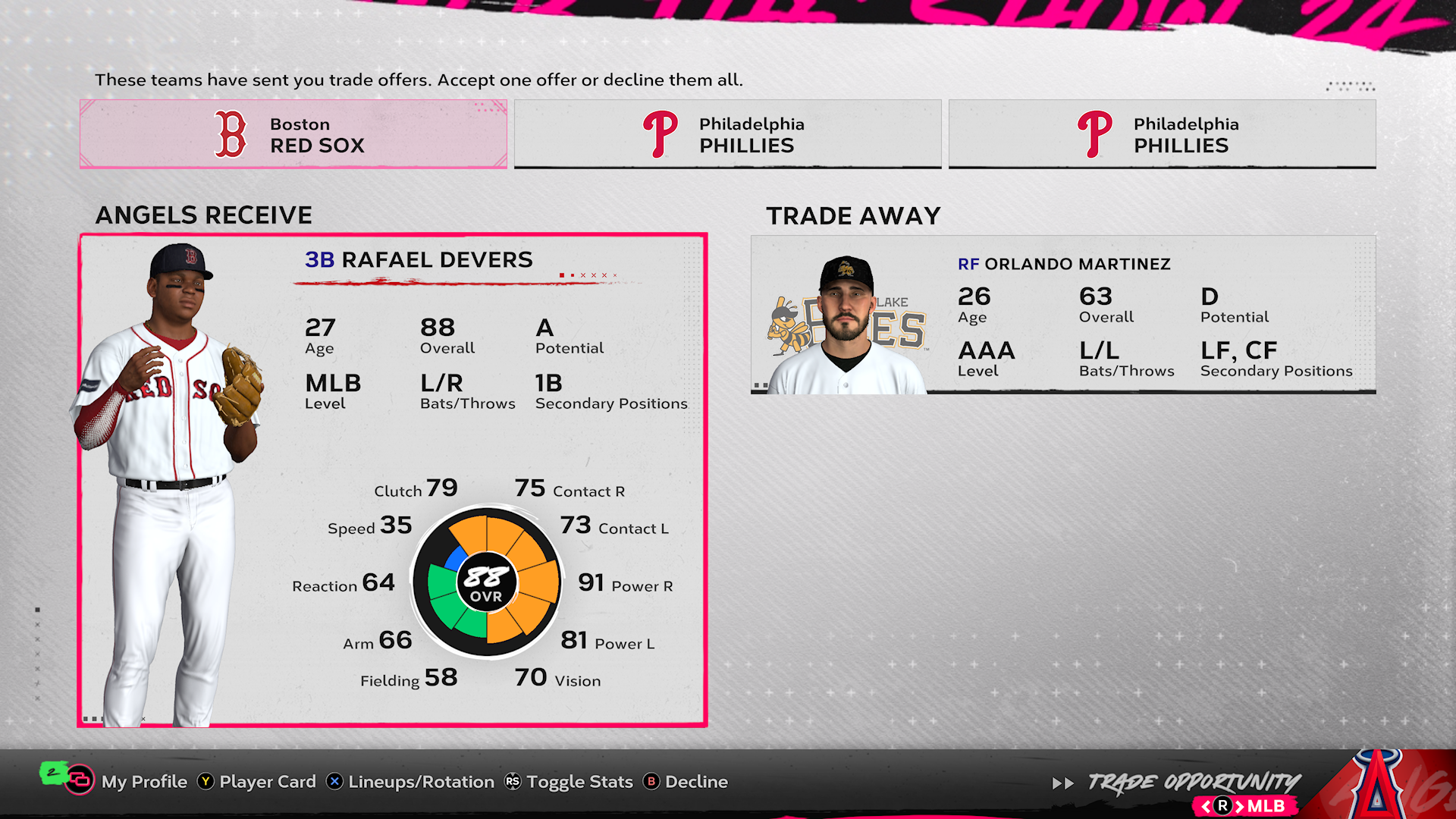 God I love MLB the show’s terrible trade logic. Got the rendon replacement.