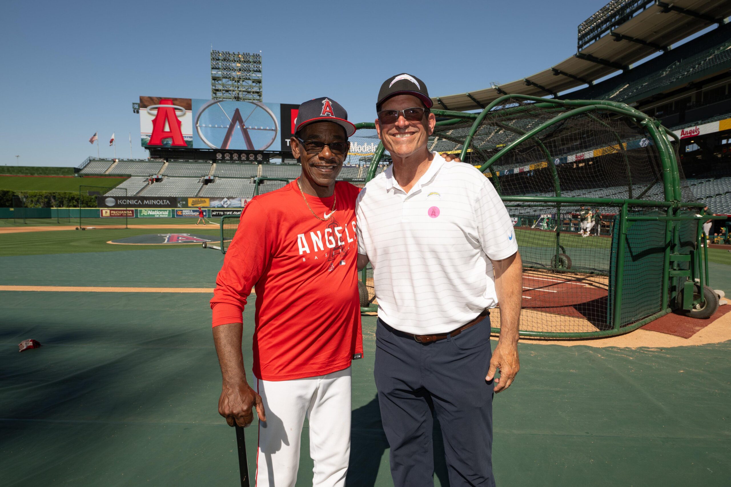 Angels should get Harbaugh to come out to the park more often. He brought that Believe energy with him