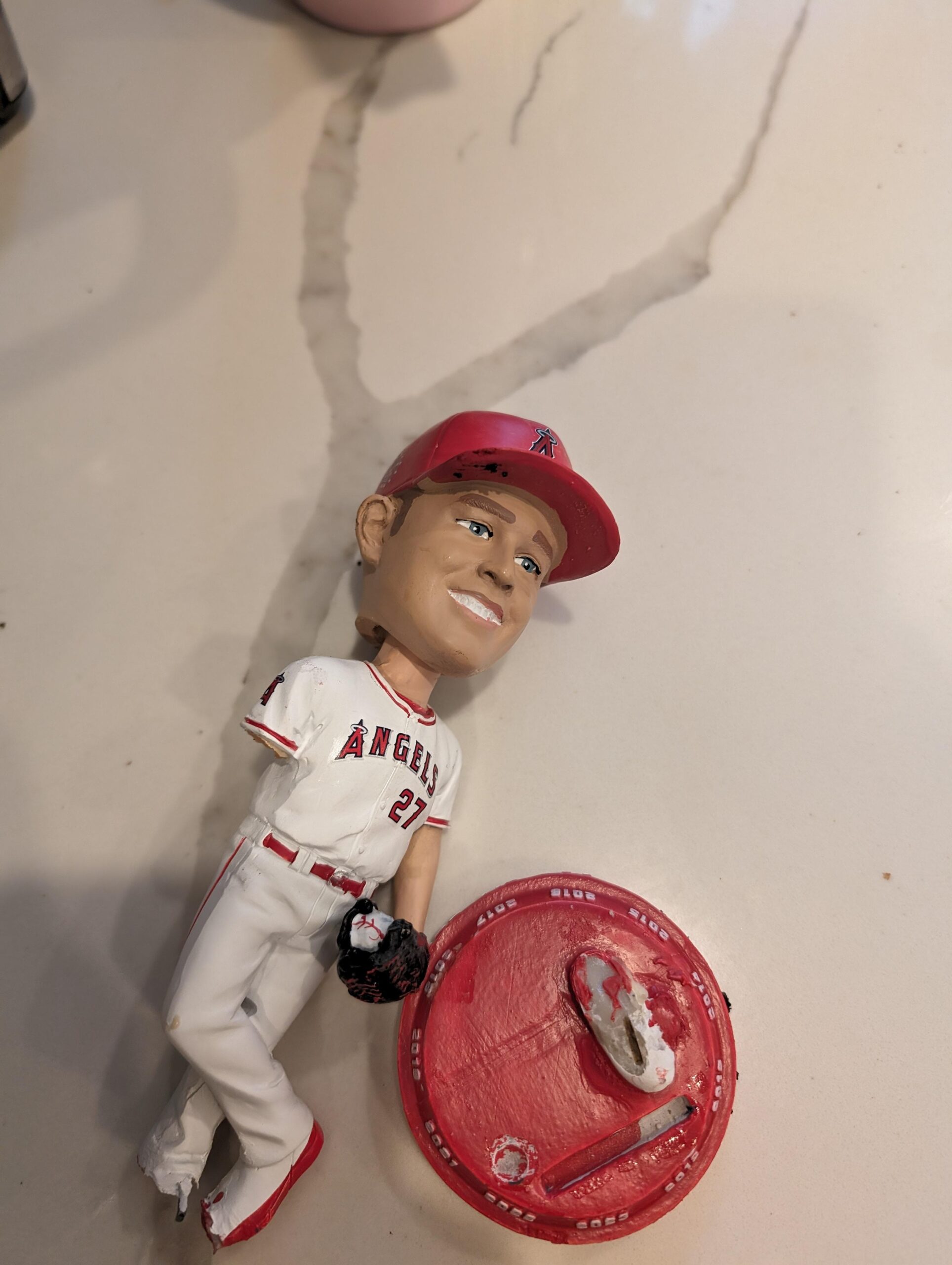 Mike Trout Bobblehead Too Realistic?