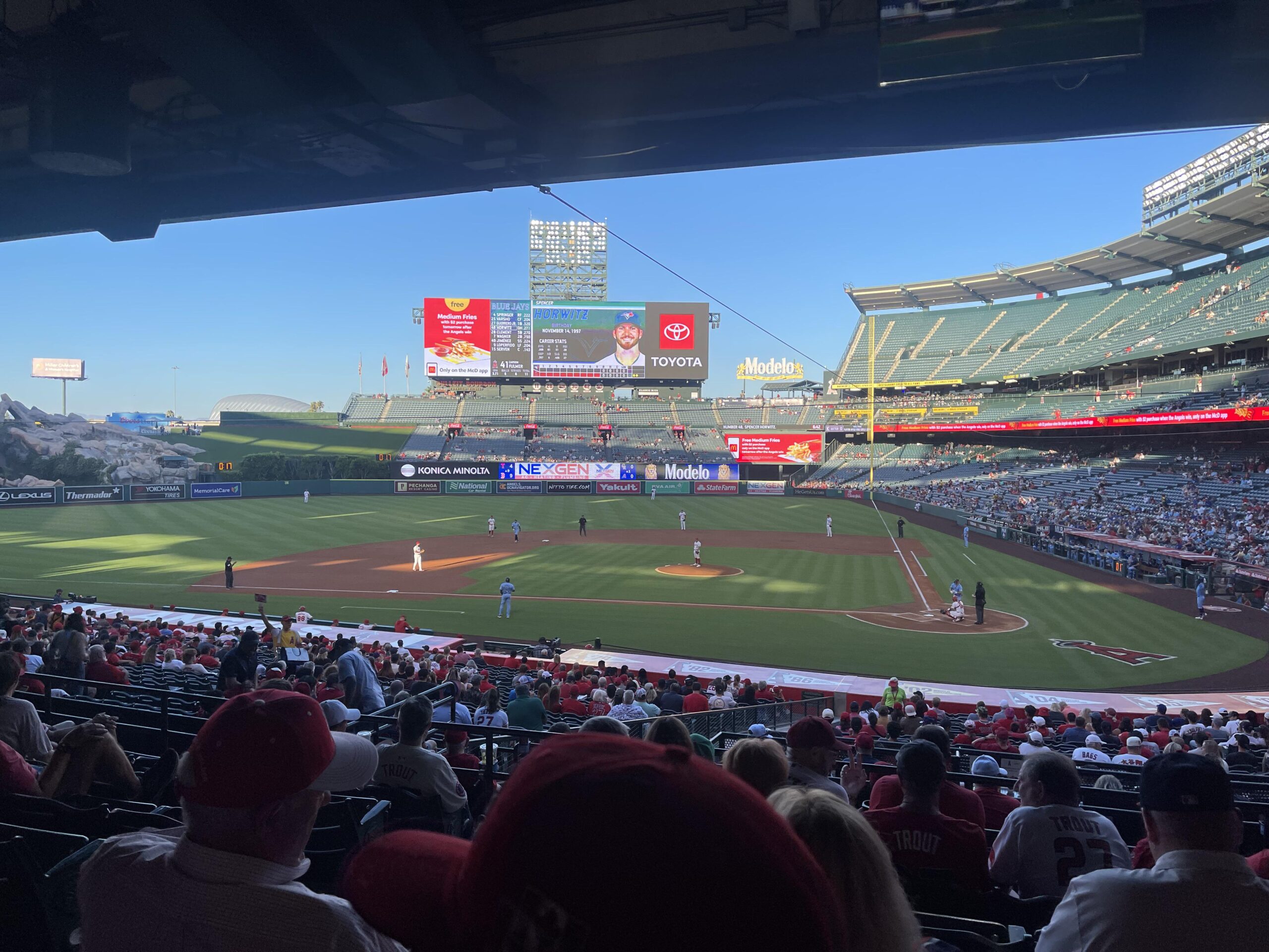 Checkin in, Lets go Angels!