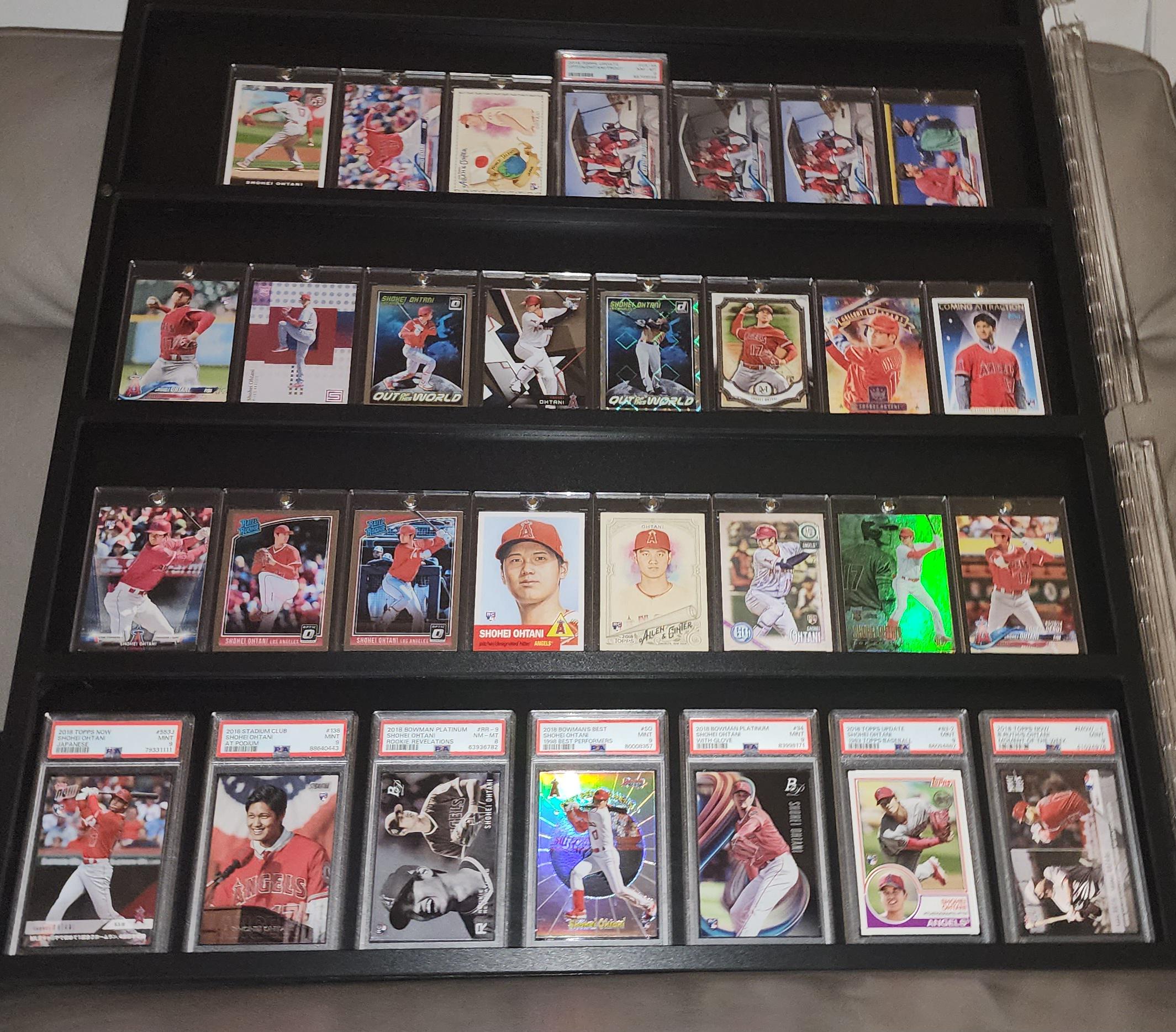 My Ohtani Rookie Collection. Miss him as a Halo but congrats on a 40/40 season!