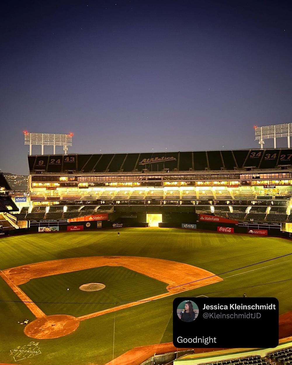 We may be division rivals, but I’m happy they were able to get one last victory at home. Gonna miss the OAKLAND Athletics. The team and fans deserve better.