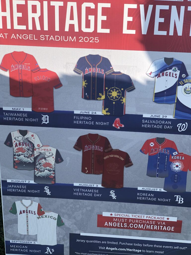 Heritage Night Jerseys advertised at Tet Festival in Garden Grove