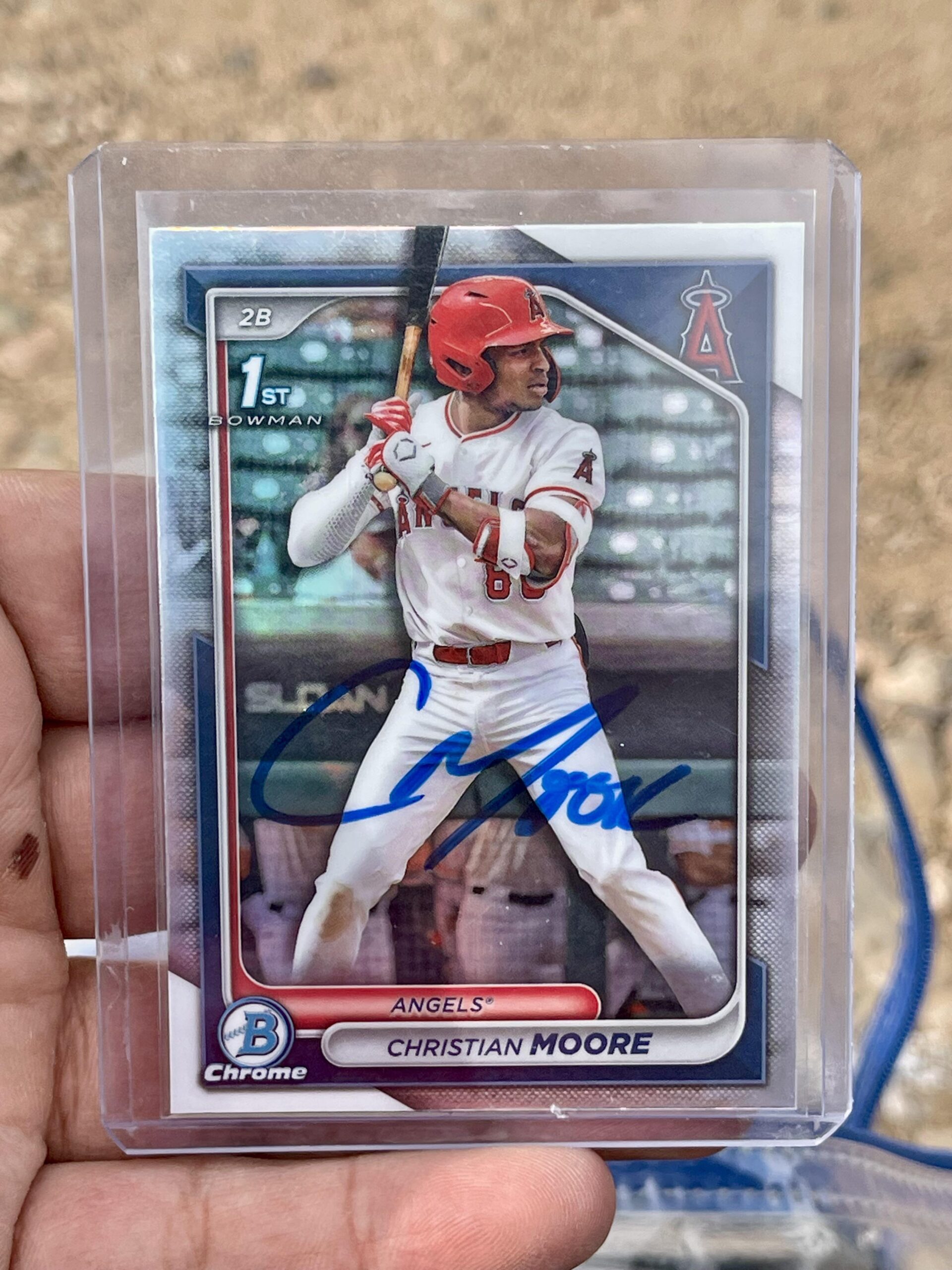 Got Christian Moore’s autograph at the Angels Minor League Complex