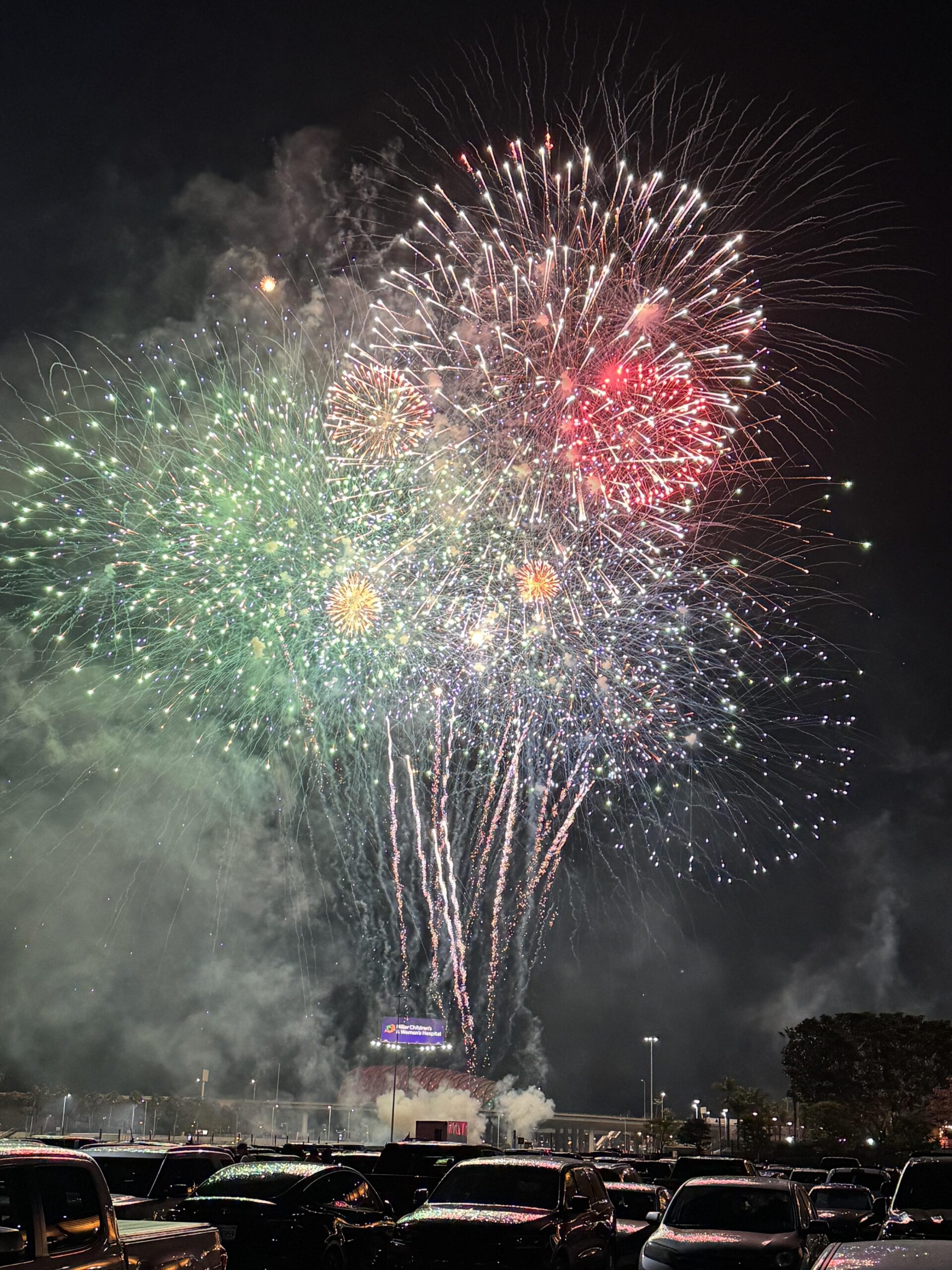 Angels stadium hack: park on the 3rd base side for Saturday games and head to the parking lot just before the game ends. Much better firework view and you beat the big rush out of the stadium.
