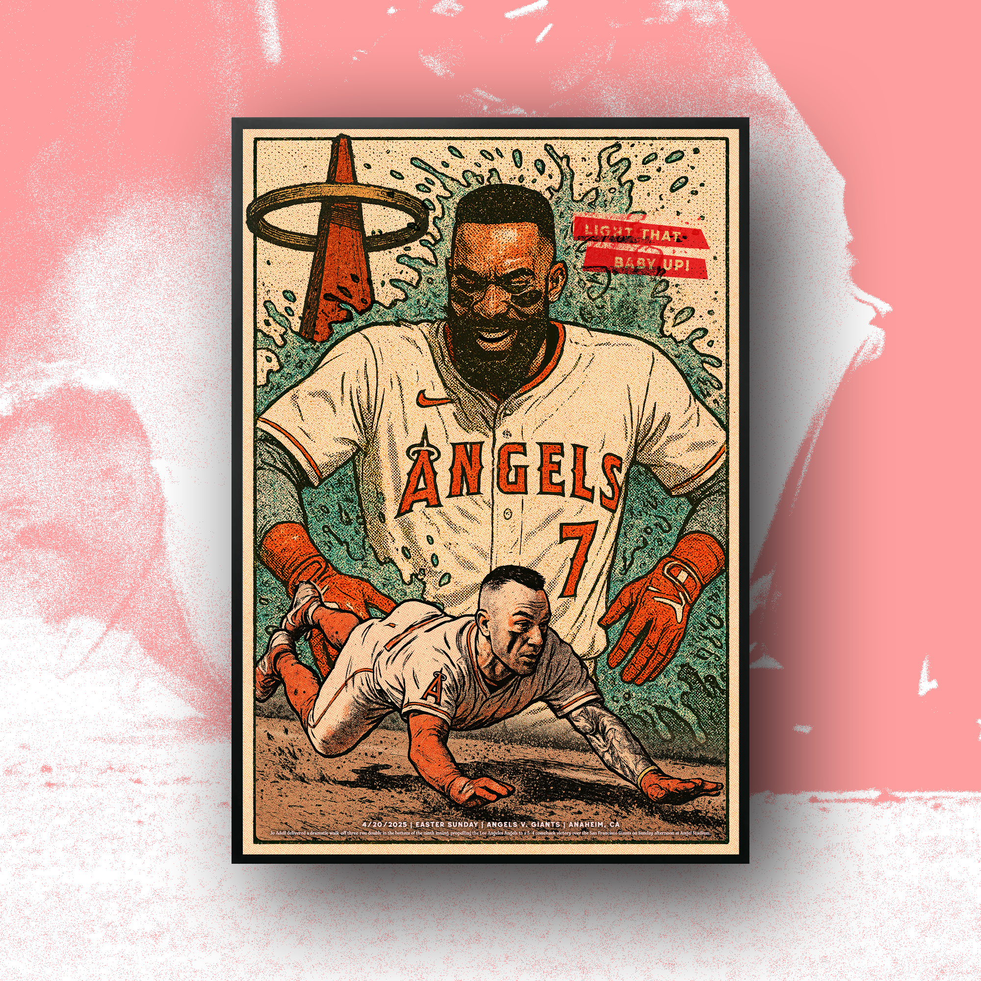 I can’t stop thinking about last night. What an ending. Designed this print for my office. Leave a comment if you’d like me to send you the art file for you to print as well!