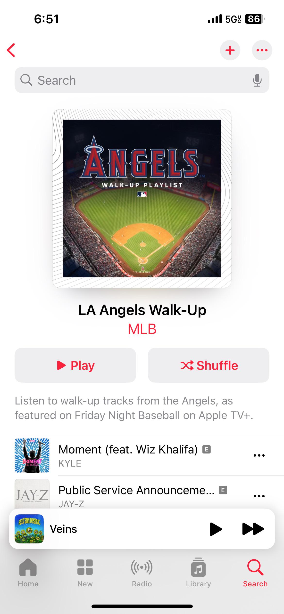 Anybody else listening to the Angels Walk-Up songs on Apple Music?