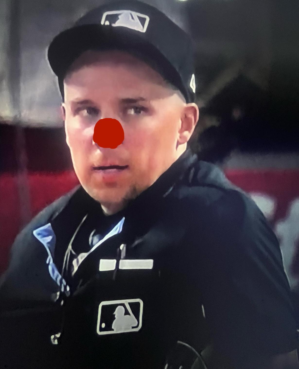 Umpire Adam Hamari Brought Up From Clown League