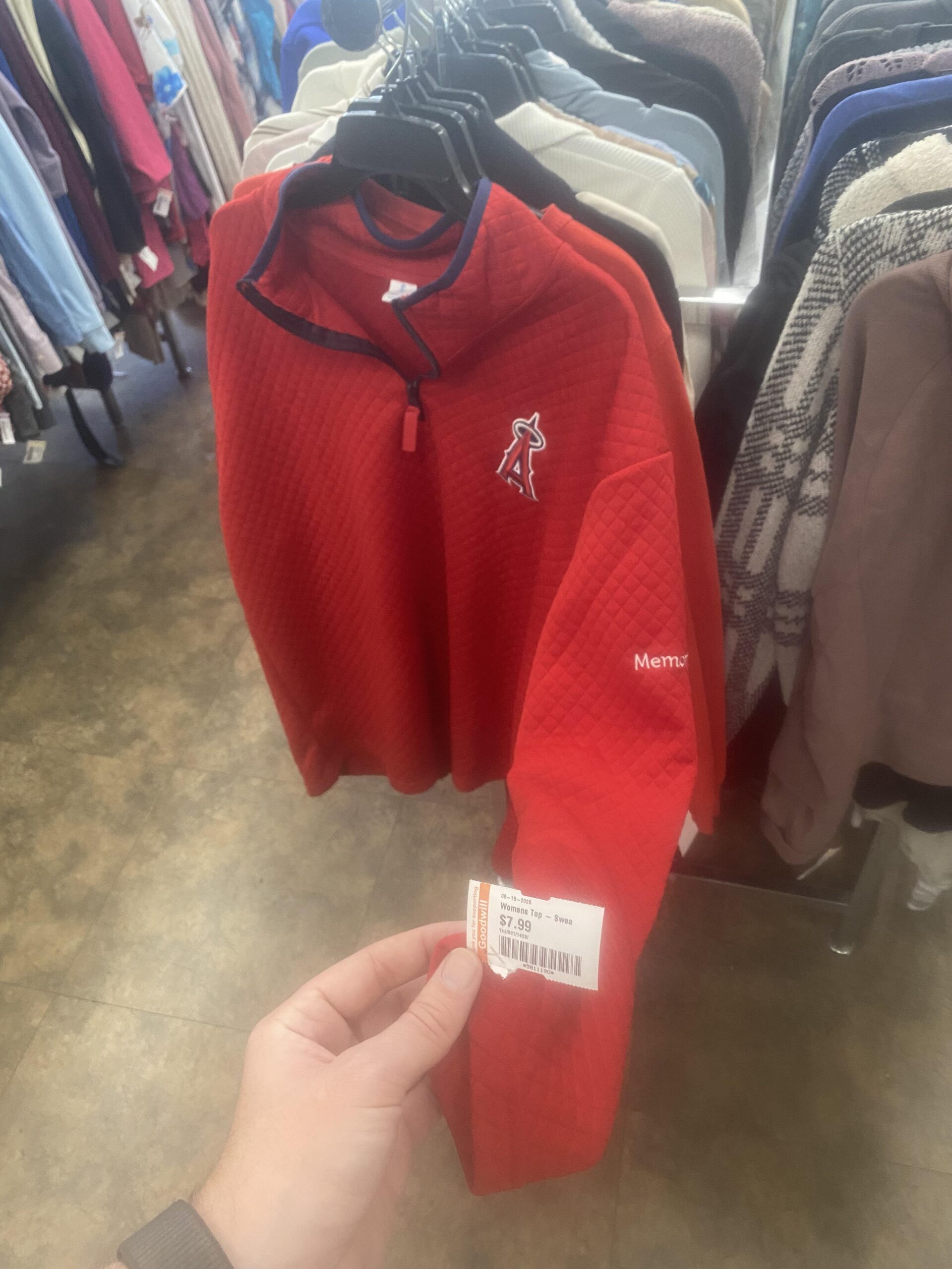 May 9th’s giveaway zip-up