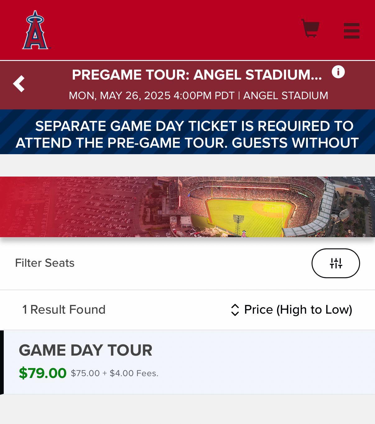 Angels Pregame tour – the  one (not the VIP on field pregame tour) – if they let me enter at 400 pm (for a 6:38 pm game), can I just bail the tour and go straight to watching the Angels take BP in the seats behind home plate?
