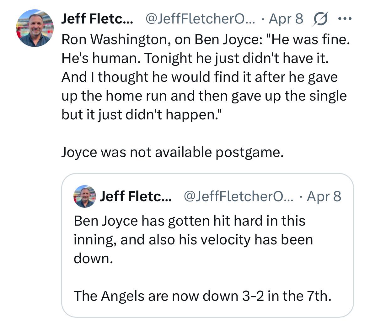 “he was fine.  he’s human.”