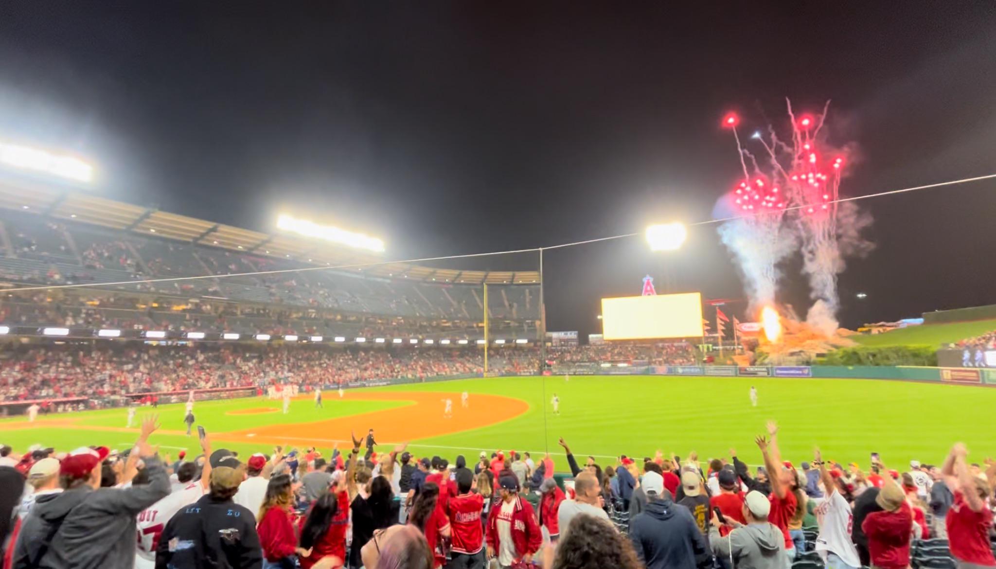 The second walk off win I see in person this season! Go Angels!