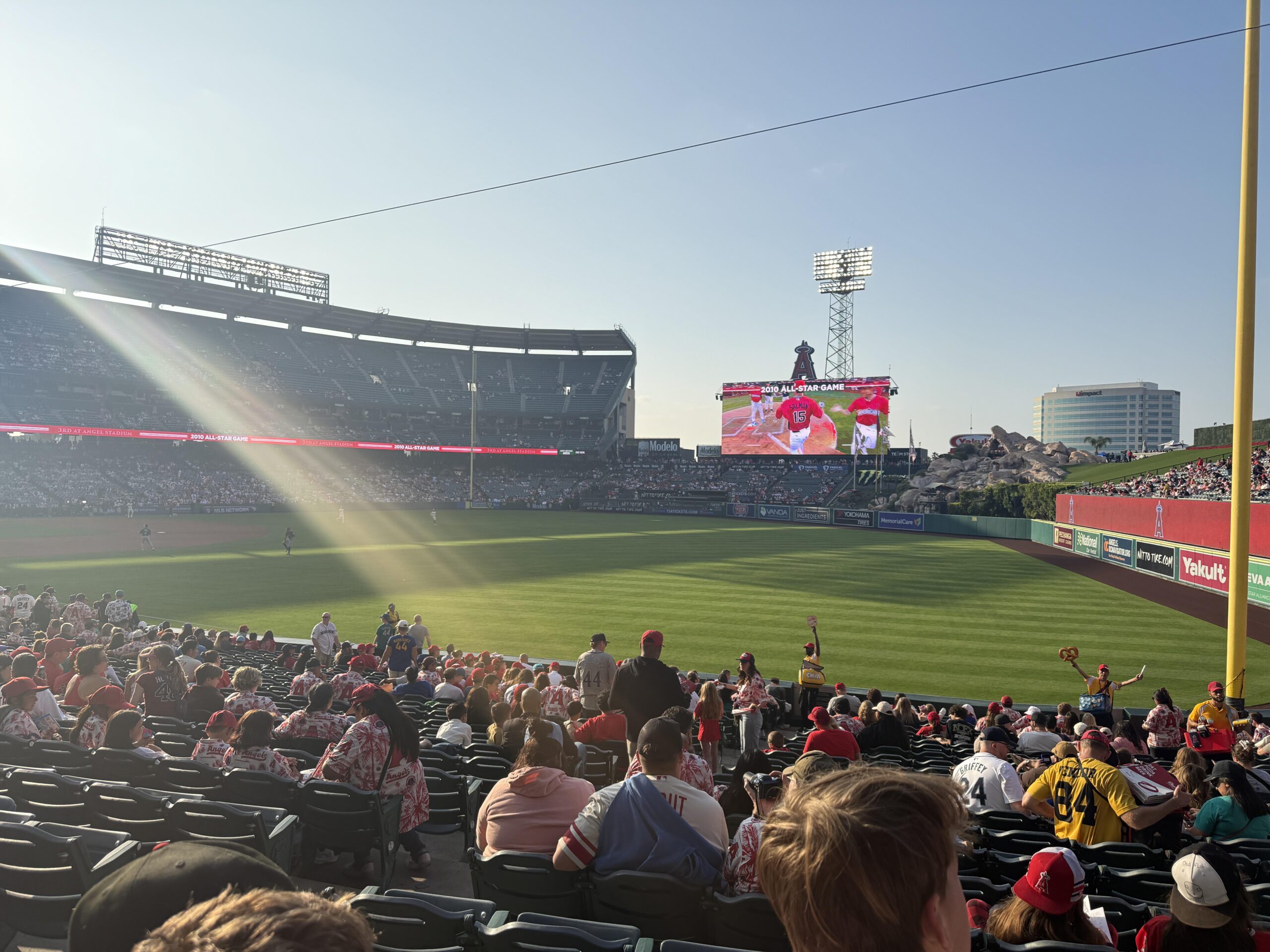 Checking in! Angels vs Mariners