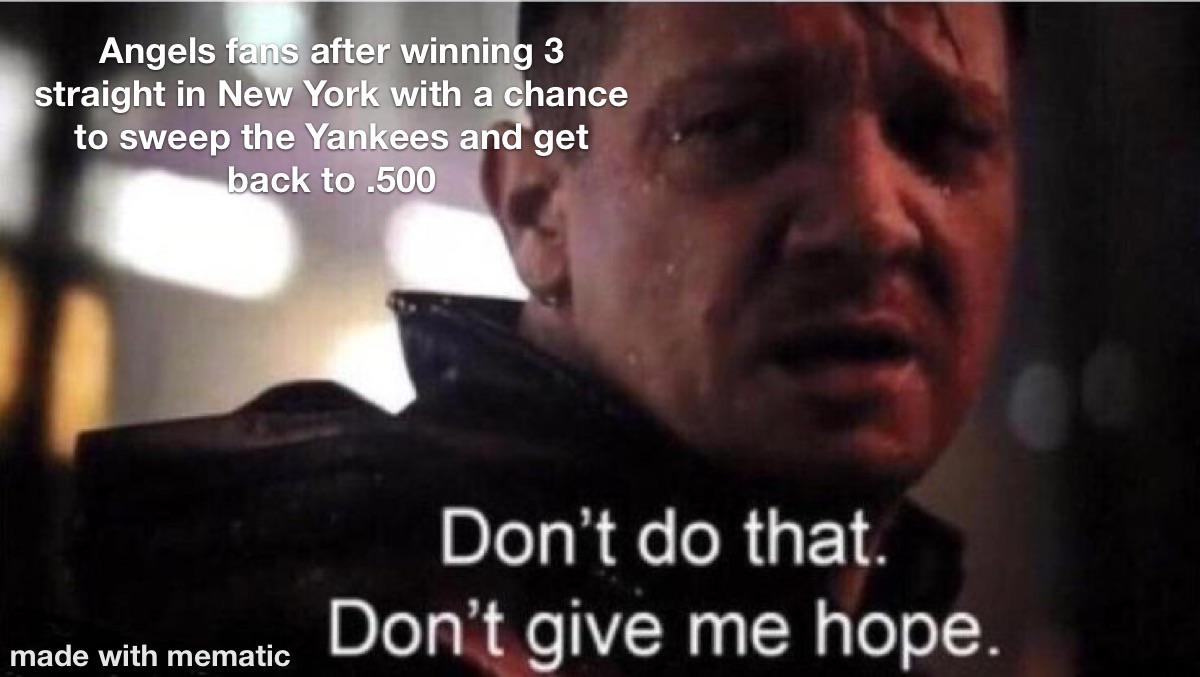 A game away from .500, I think we all know how the next few games are going to go