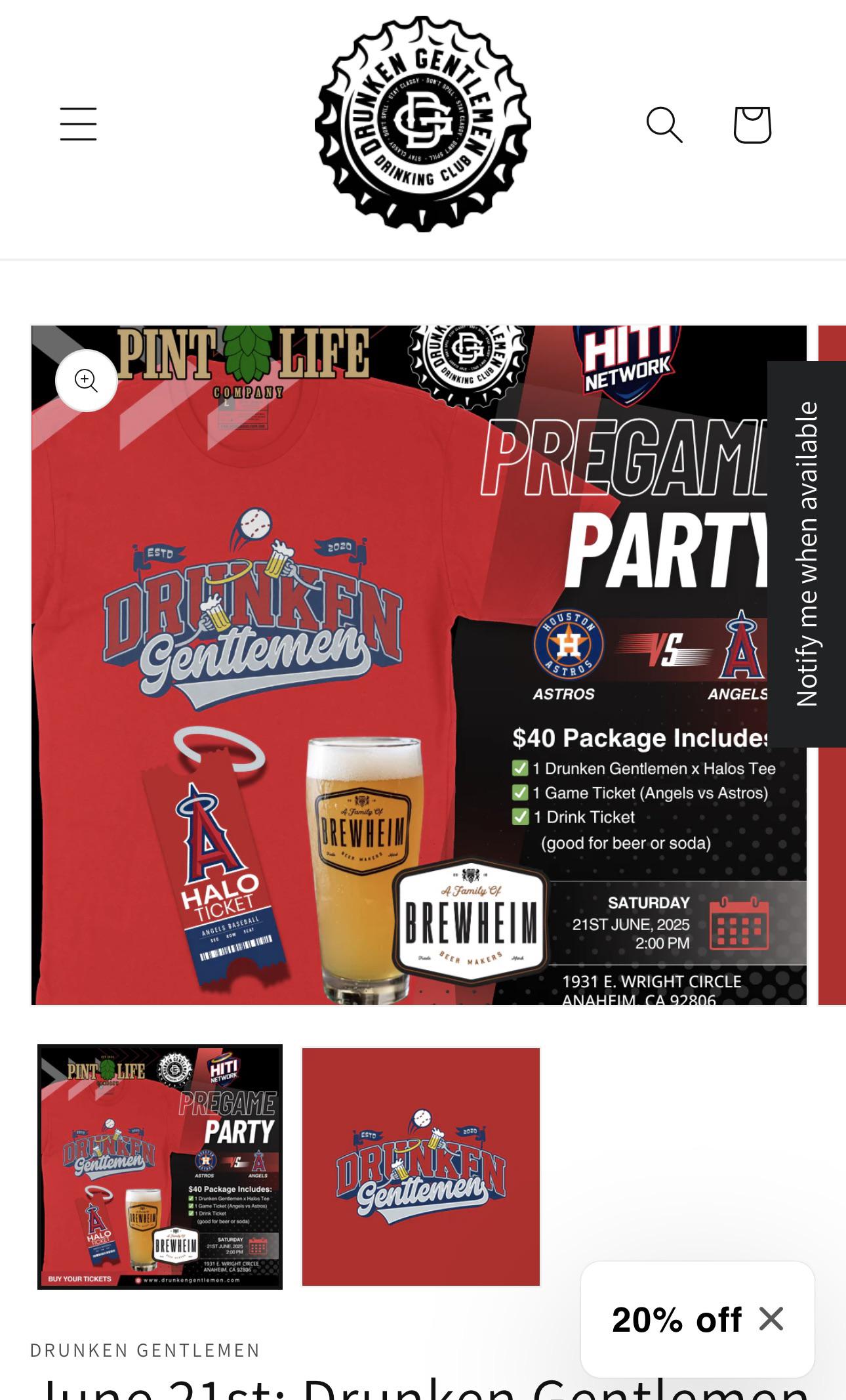 Drunken Gentleman package