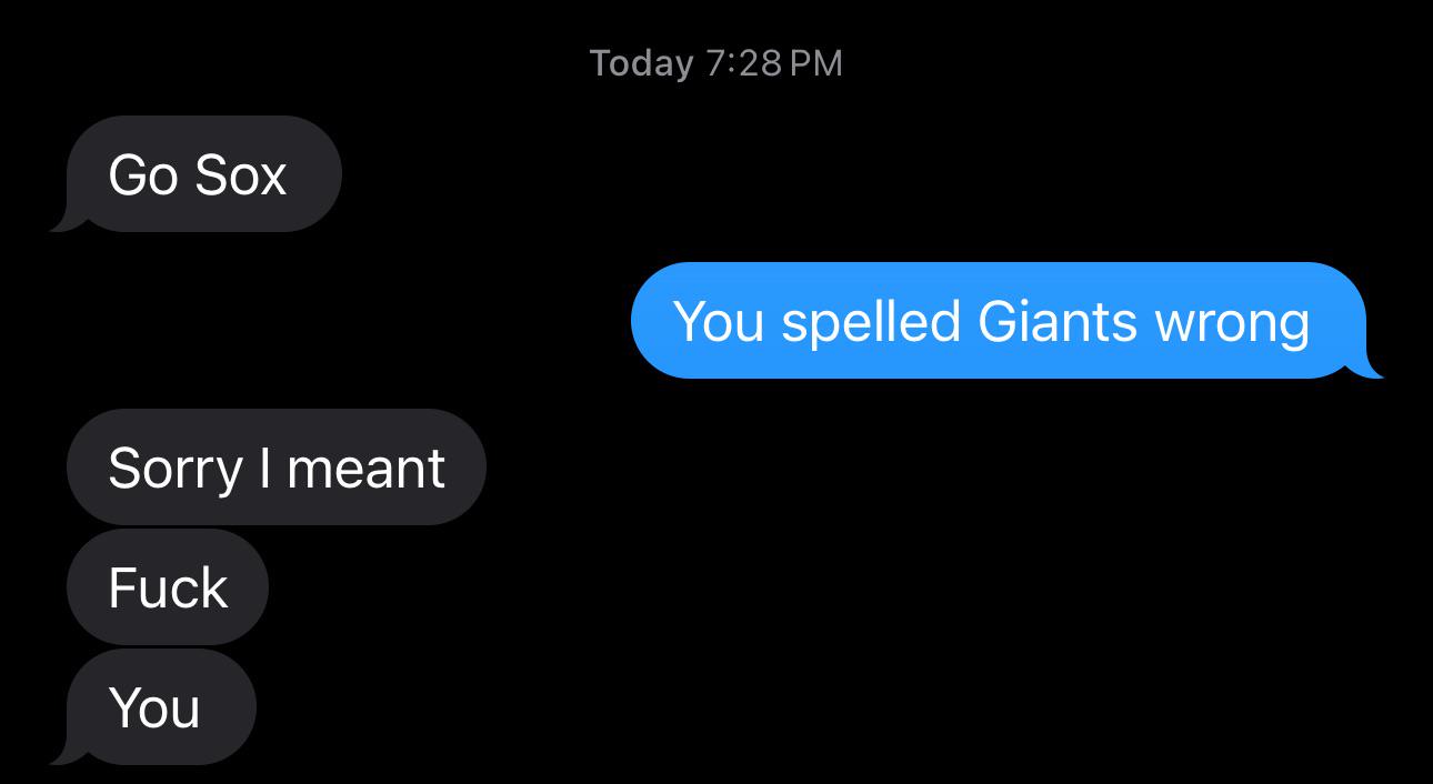 When your best friend is a Red Sox fan