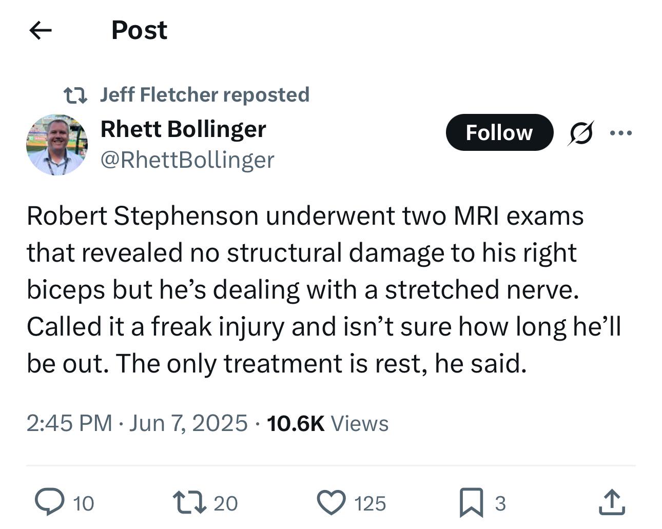 Stephenson out indefinitely