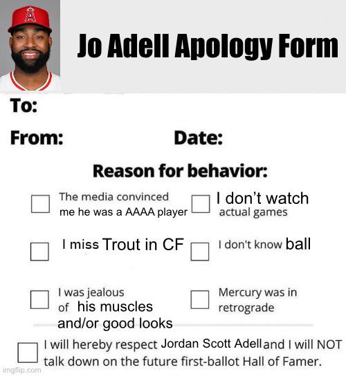 JO ADELL APOLOGY FORMS 🛎️🛎️🛎️ READ BELOW FOR TERMS & CONDITIONS