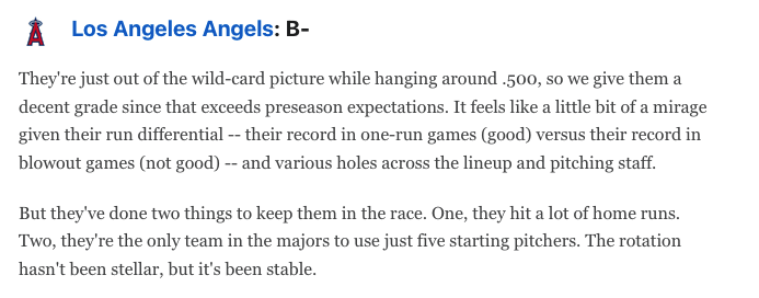 Guys, we got graded a B-. I don’t think any of us thought we would be here this late in to the season
