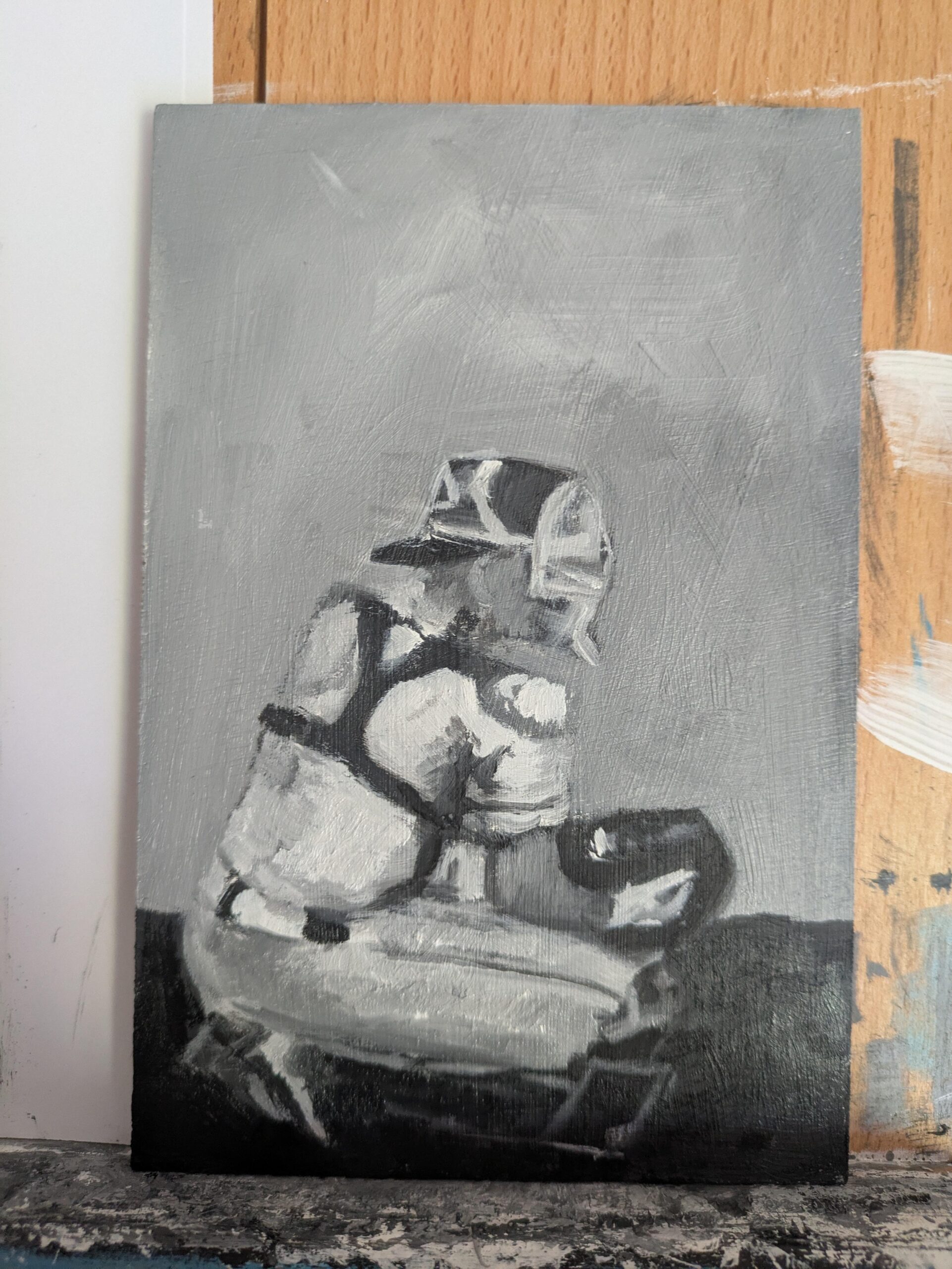 Quick oil sketch of O’Hoppr