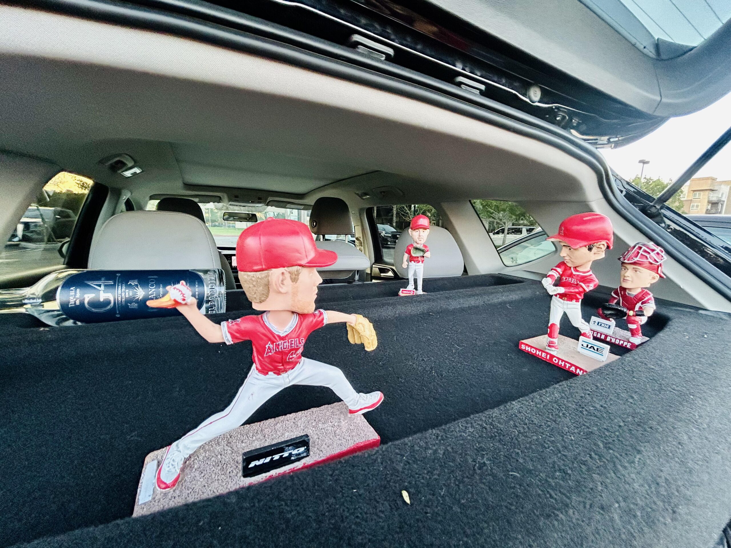 The Boys are in position at the tailgate