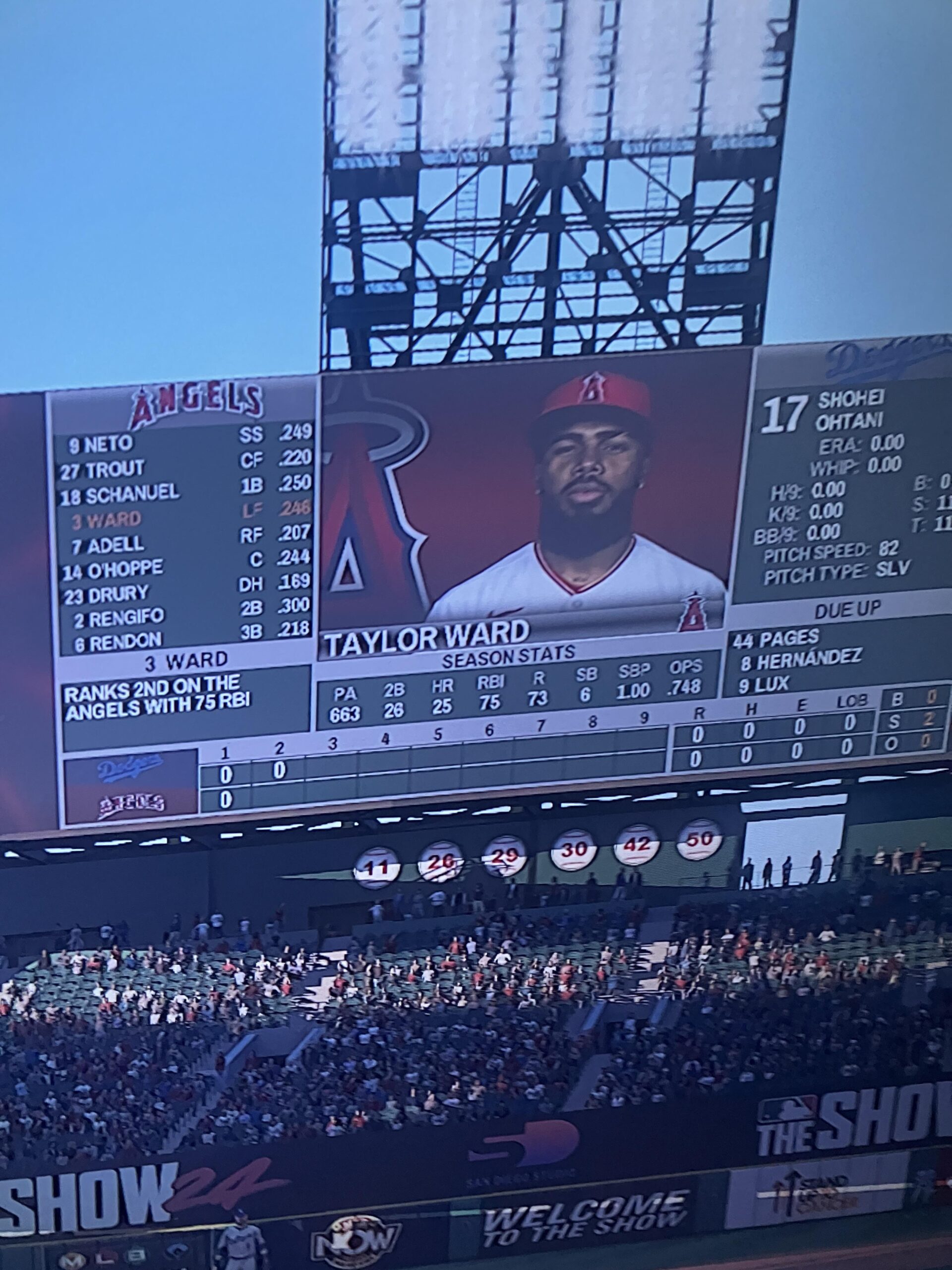Taylor Ward’s looking a little different after that walk off…