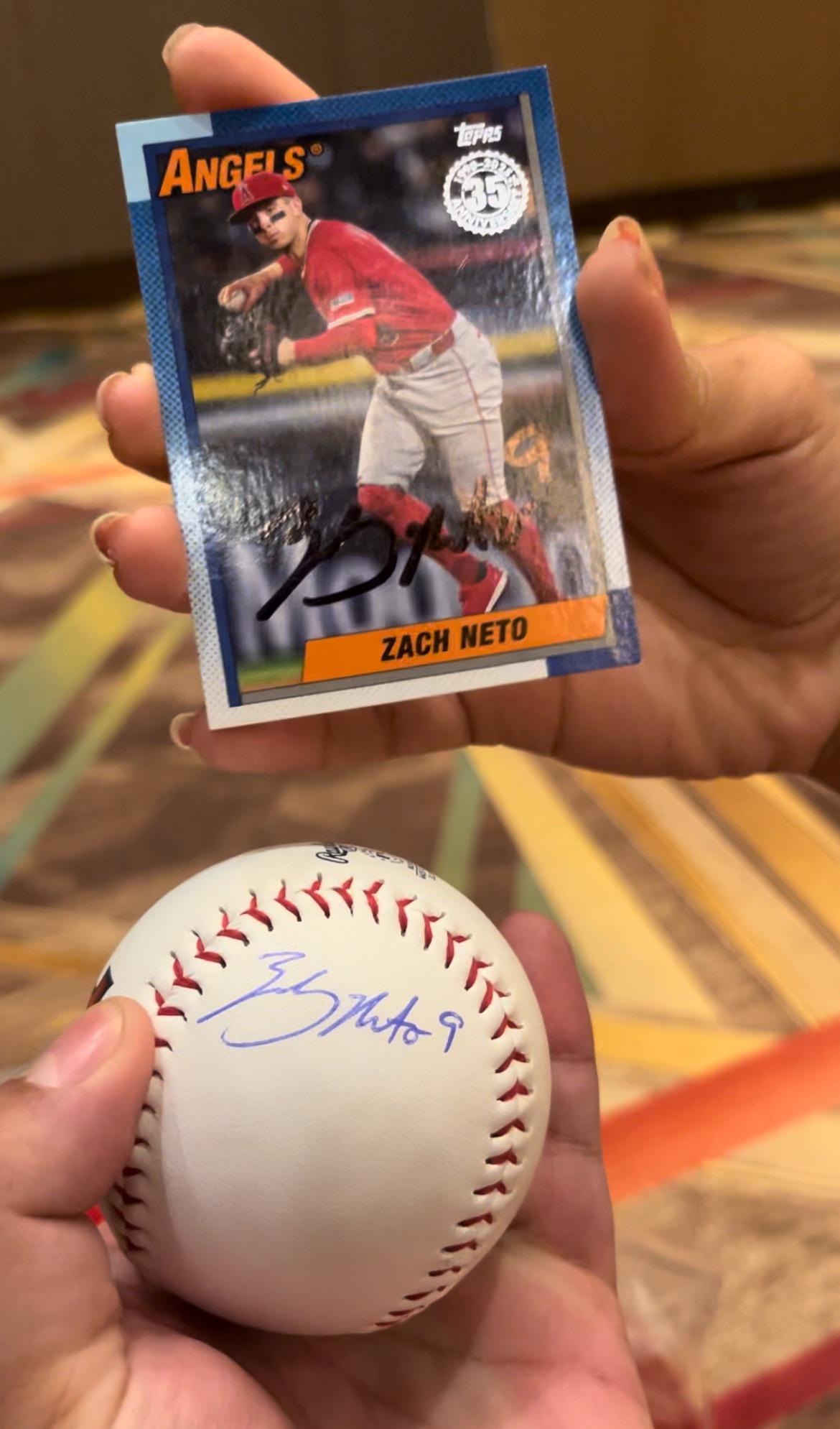 We got Zach Neto’s autograph!