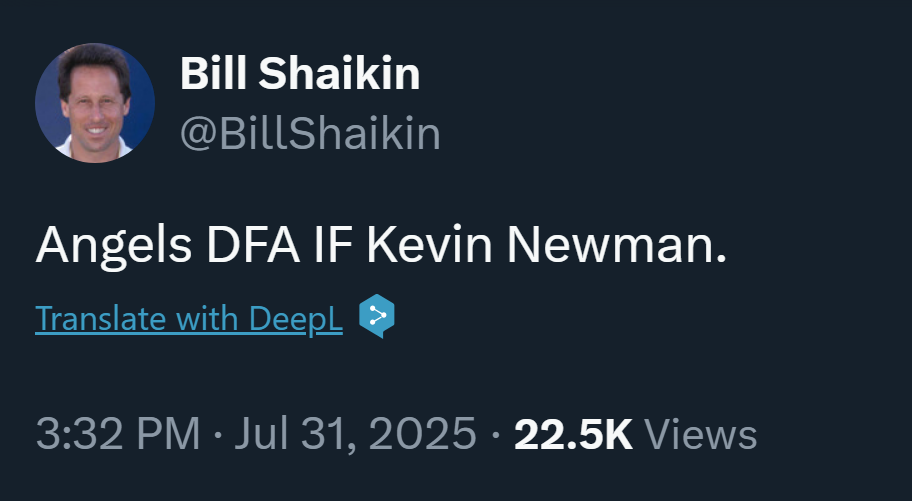Newman is out